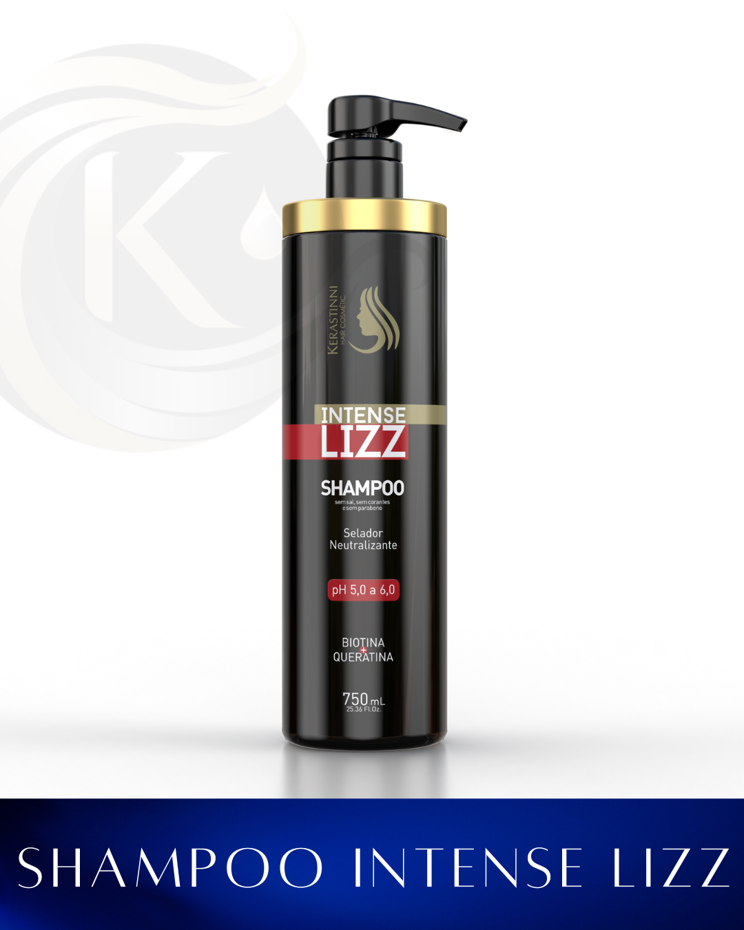 Shampoo Intense Lizz Pós-Química 750mL